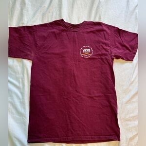 Chandail Vans, L, rouge - Vans t-shirt, L, red